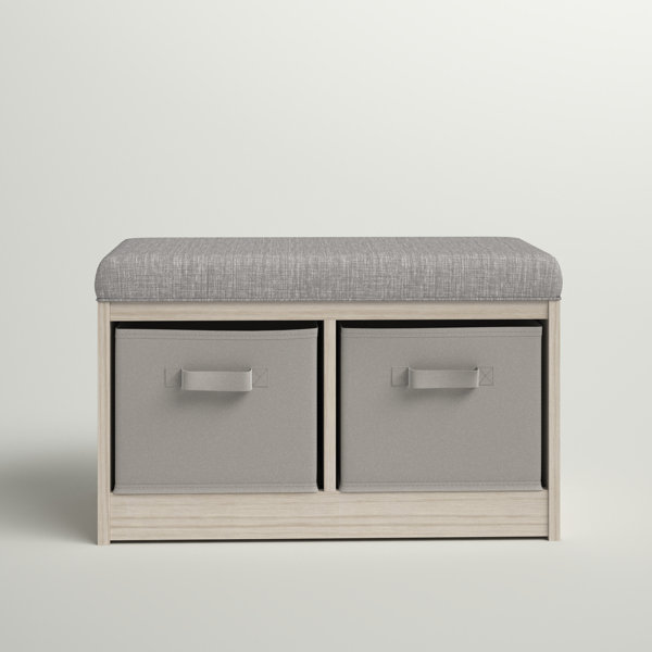 Sand & Stable Jayla Solid Wood Shelves Storage Bench Wayfair